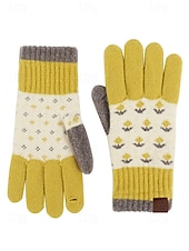 abordables Accessoires de Noël-gants d&#039;hiver tricotés pour femmes avec fonction écran tactile, mitaines en laine chaudes en plusieurs couleurs, cadeau de Noël pour l&#039;extérieur, vêtements décontractés et de vacances
