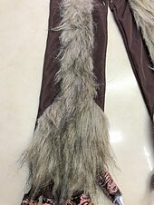levne Halloweenské doplňky-Pánské halloweenské rukavice s drápy vlkodlaků – dlouhé chlupaté ruce jako monstrum s ostrými konečky prstů pro cosplay, kostýmní večírky a tematické akce