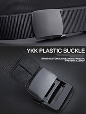 levne Pánské opasky-Pánský nylonový taktický opasek – nastavitelný lehký vojenský popruhový opasek s odolnou přezkou pro outdoorové, pracovní i běžné nošení