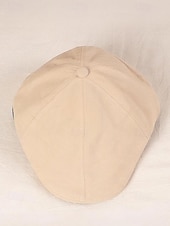 billige Damehatter-Herre bomullsflakhatt vintage avisboyhatt, justerbar Gatsby beretlue til julefester, vinterantrekk og hverdagsbruk