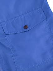 abordables chaqueta con capucha-Mujer Chaqueta con capucha Cómodo Transpirable Bolsillo Botones Casual Plano Vacaciones Calle Casual Ropa Cotidiana Botonadura Simple Regular Con Capucha Ajuste regular Manga Larga Ropa de calle