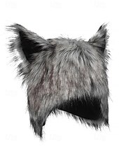 Недорогие Аксессуары на Хэллоуин-мужская шапка с волчьими ушками на Хэллоуин – пушистая полиэстеровая плюшевая шапка для костюмированной вечеринки, вечеринки и зимнего ношения