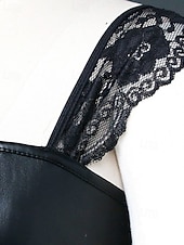 billige Korsetter-Dame Korsett Shapewear Midje Cincher Formet Bekledning Sexy korsett Sexy Søt Ren farge Lapper Snørehull Skjørt Feriereise Daglig Seng Ermeløs Korsett Svart Rød Vår Høst Skreddersydd