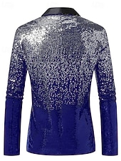 رجالي سترة عمل حفلة كوكتيل حفلة الزفاف موضة كاجوال الربيع الخريف بوليستر تدريجي ترتر جيب مريح صدر فردي سترة رياضية أزرق أرجواني ذهبي أخضر رخيصةأون سترات كلاسيكية للرجال-رجالي سترة عمل حفلة كوكتيل حفلة الزفاف موضة كاجوال الربيع الخريف بوليستر تدريجي ترتر جيب مريح صدر فردي سترة رياضية أزرق أرجواني ذهبي أخضر