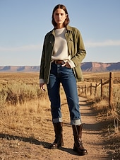 economico Stivali da combattimento-stivali da combattimento con fibbia in pelle da donna - stile urbano audace per la moda - outfit cittadini all'avanguardia, ideali per lo streetwear quotidiano &amp;occasioni alla moda