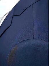 voordelige Bruiloftspakken-Heren Bruiloft Trouwpakken Ingesneden revers Zwart Bordeaux Jurken Effen Standaard pasvorm 3-delige set Enkele rij knopen met twee knopen