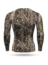 Недорогие Футболки и майки для бега-Муж. Футболка для бега Спортивная рубашка Фитнес-рубашка Рубашка тренировки Беговой верх Длинный рукав Футболка Футболка Лето Весна Осень Зима Растения UPF 50 Устойчивость к УФ УПФ 50+ Мягкий