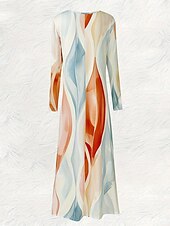 Naisten Maksimekko A linjainen mekko Vapaa-aika Boheemi Päivittäin Pyhäpäivä Normaali Geometrinen Abstrakti Pitkähihainen Tiukka pyöreä kaula-aukko Sininen Oranssi Apila Kevät Syksy halpa Taide ja Suunnittelu Mekko-Naisten Maksimekko A linjainen mekko Vapaa-aika Boheemi Päivittäin Pyhäpäivä Normaali Geometrinen Abstrakti Pitkähihainen Tiukka pyöreä kaula-aukko Sininen Oranssi Apila Kevät Syksy