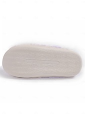 baratos Chinelos de mulher-Pantufas femininas tie-dye com estampa de arco-íris e pelúcia – chinelos confortáveis e confortáveis para usar em casa, para dormir na casa ou para usar em casa no inverno