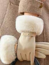 Femmes 1 Paire Bouts des doigts / Gants hiver Streetwear / Extérieur Gants - Couleur Unie Doigt complet abordables Gants-Femmes 1 Paire Bouts des doigts / Gants hiver Streetwear / Extérieur Gants - Couleur Unie Doigt complet