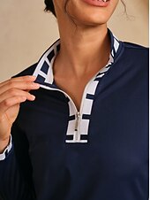 Naisten golf mekko Laivaston sininen Pitkähihainen Hameet Naisten Golfasut Vaatteet Asut Vaatteet halpa Golf Mekot-Naisten golf mekko Laivaston sininen Pitkähihainen Hameet Naisten Golfasut Vaatteet Asut Vaatteet