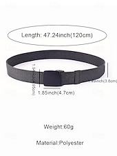 levne Pánské opasky-Pánský nylonový taktický opasek – nastavitelný lehký vojenský popruhový opasek s odolnou přezkou pro outdoorové, pracovní i běžné nošení