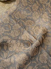 halpa Lattian pituus-A-linja Kokopitkä Paitamekko Häävieraspuku Muodollinen mekko Morsiammen äidin asu Pitkähihainen Paitapuserokaula-aukko Tyylikäs Vintage Häät Muodollinen Nylon kanssa Kukkapainatus Rusetti(rusetit