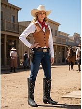 ieftine Cizme Cowboy &amp; Western-cizme de cowboy de epocă western de damă, împodobite cu strasuri, design din piele brodat pentru nunți și ocazii speciale