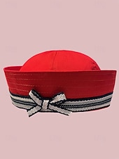 tanie Kapelusze damskie-Damska czapka marynarska z napisem z kryształków, stylowa czapka do strojów K-pop, na bal maskowy i jako dodatek do kostiumów scenicznych