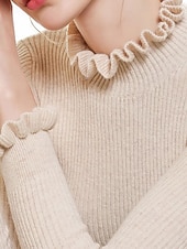 Pentru femei Pulover Plover Șic Stradă Casual Culoare solidă Guler Pe Gât Tricotat Manșon Lung Topuri obișnuite Tricotat Zilnic Ieșire Sfârșit de săptămână Negru Alb Toamnă Iarnă ieftine Culori Solide-Pentru femei Pulover Plover Șic Stradă Casual Culoare solidă Guler Pe Gât Tricotat Manșon Lung Topuri obișnuite Tricotat Zilnic Ieșire Sfârșit de săptămână Negru Alb Toamnă Iarnă