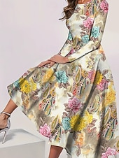 Femmes Robe Longue Maxi Robe Robe bohème Élégant ancien Mode Extérieur Soirée Quotidien Coupe régulière Graphique Papillon manche longue Col ras du cou Aqua bleu Jaune Rose Claire Bleu Printemps abordables Robe Boho-Femmes Robe Longue Maxi Robe Robe bohème Élégant ancien Mode Extérieur Soirée Quotidien Coupe régulière Graphique Papillon manche longue Col ras du cou Aqua bleu Jaune Rose Claire Bleu Printemps