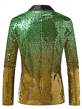 رجالي سترة عمل حفلة كوكتيل حفلة الزفاف موضة كاجوال الربيع الخريف بوليستر تدريجي ترتر جيب مريح صدر فردي سترة رياضية أزرق أرجواني ذهبي أخضر رخيصةأون سترات كلاسيكية للرجال-رجالي سترة عمل حفلة كوكتيل حفلة الزفاف موضة كاجوال الربيع الخريف بوليستر تدريجي ترتر جيب مريح صدر فردي سترة رياضية أزرق أرجواني ذهبي أخضر