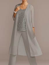 economico impacchi della madre-Shrug in Chiffon a Manica Trequarti Cappotto per Festa Sera Madre della Sposa Invitati al Matrimonio Semplice Wrap Nuziale in Colore Puro per impressionare