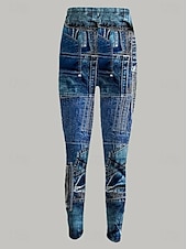 Χαμηλού Κόστους -Γυναικεία Πλατύ παντελόνι ανάπαυσης Κολάν Άνετα κολάν Διακοπές Βίντατζ Κομψό στυλ street Πλήρες μήκος Φυσικό Γραφική Κουρελού Κορδόνι Κουρελού Ελαστική μέση Άνετα Για Υπαίθρια Χρήση Άνετο