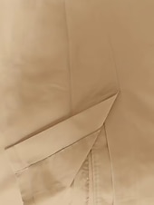 preiswerte Herren-Blazer &amp; -Anzüge-Herren Mantel Trenchcoat Langer Trenchcoat Urlaub Täglich Frühling Herbst Polyester Winddicht Oberbekleidung Bekleidung Mode Klassisch Einfach Tasche Revers Doppelreihig