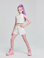 levne Dětská obuv-Dívčí šněrovací vojenské boty inspirované K-popem - trendy bílo-hnědé módní boty pro ležérní i pouliční styl