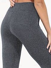 お買い得  プレーンレギンス-女性用 フリース裏地のレギンス フリースパンツ レギンス ファッション ストリートファッション ベーシック 全長 ハイウエスト 平織り ハイカット 快適 ソフト 伸縮性あり 日常 家 ワイン 海軍 ブラック グレー 春 秋 冬 レギュラー