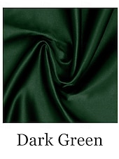 billiga Cocktailklänningar-A-linje Telång Cocktailklänningar Festklänningar Elegant Färgblock Silkig Långärmad V-hals Formell Bröllopsgäst Satäng med Veckad