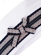 tanie Kapelusze damskie-Damska czapka marynarska z napisem z kryształków, stylowa czapka do strojów K-pop, na bal maskowy i jako dodatek do kostiumów scenicznych