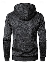 preiswerte Lässige Jacken-Herren Freizeitjacke Pullover Mantel Urlaub Täglich Warm Tasche Herbst Winter Einfach Mode Klassisch Mit Kapuze Regulär Schwarz Marineblau Blau Dunkelgray Jacken