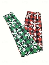 Жен. Леггинсы Мода Классический На каждый день Полная длина ЗавышеннаяPantsНовогодняя тематика Графика Снеговик В снежинку Рисунок Сохраняет тепло Мягкий Дышащий Эластичная Недорогие Рождественские штаны-Жен. Леггинсы Мода Классический На каждый день Полная длина ЗавышеннаяPantsНовогодняя тематика Графика Снеговик В снежинку Рисунок Сохраняет тепло Мягкий Дышащий Эластичная