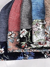 baratos Chapéus Femininos-gorro feminino com estampa floral, boné elástico e macio para uso casual, atividades ao ar livre e cobertura para cabeça para quimioterapia