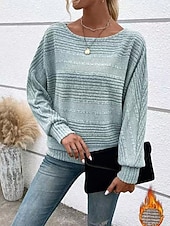 economico T-shirt semplice-Per donna Camicia Blusa Tinta unica Vintage Elegante Classico Manica Lunga Girocollo Top Regolari Quotidiano Blu Nero Rosso Blu marino Cachi Primavera Autunno