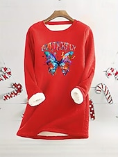 halpa Hu humor ja lainaukset Huippu-Naisten Pullover-huppari Kuvitettu Kirjain Lämmin Vapaa-aika Sumea Pitkähihainen Tiukka pyöreä kaula-aukko Pyöreä kaula-aukko Tavalliset topit Katu Kausaliteetti Vaalea vaaleanpunainen Musta