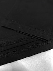 abordables Robe noire-Femmes Robe Midi Robe noire Robe Décontractée Robe de Cocktail Robe de Cérémonie Élégant Mode Moderne Extérieur Quotidien Sortir Coupe régulière Uni manche longue Col ras du cou Noir Printemps Hiver