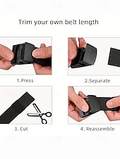 levne Pánské opasky-Pánský nylonový taktický opasek – nastavitelný lehký vojenský popruhový opasek s odolnou přezkou pro outdoorové, pracovní i běžné nošení