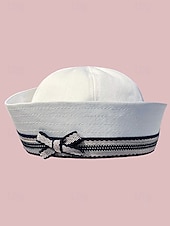 tanie Kapelusze damskie-Damska czapka marynarska z napisem z kryształków, stylowa czapka do strojów K-pop, na bal maskowy i jako dodatek do kostiumów scenicznych