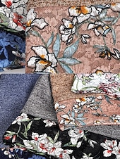 baratos Chapéus Femininos-gorro feminino com estampa floral, boné elástico e macio para uso casual, atividades ao ar livre e cobertura para cabeça para quimioterapia