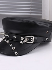 Недорогие Аксессуары на Хэллоуин-Жен. Шляпа с низкой тульей Полиэфирная ткань Кожа PU Панк Винтаж Готический стиль Осень Зима Все сезоны