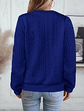 billiga casual jackor-Dam Vardaglig jacka Bekväm Andningsfunktion Dragkedja Ledigt Slät Semester Gata Ledigt Dagliga kläder Dragkedja Normal Hög krage Normal Långärmad Ytterkläder Vit Rodnande Rosa Blå Vår Höst