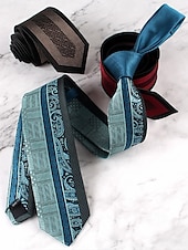 preiswerte Hochzeit ACC-Herren-Krawatte aus Polyester mit klassischem Muster, schmale formelle Krawatte in mehreren Farben, Weihnachtsgeschenk-Accessoire für Hochzeiten, Geschäfts- und Feiertagspartys