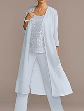 economico impacchi della madre-Shrug in Chiffon a Manica Trequarti Cappotto per Festa Sera Madre della Sposa Invitati al Matrimonio Semplice Wrap Nuziale in Colore Puro per impressionare