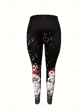 Жен. Леггинсы Мода Классический На каждый день Полная длина ЗавышеннаяPantsНовогодняя тематика Графика Снеговик В снежинку Рисунок Сохраняет тепло Мягкий Дышащий Эластичная Недорогие Рождественские штаны-Жен. Леггинсы Мода Классический На каждый день Полная длина ЗавышеннаяPantsНовогодняя тематика Графика Снеговик В снежинку Рисунок Сохраняет тепло Мягкий Дышащий Эластичная