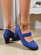 abordables Block Heels-Escarpins Mary Jane à talon carré et imprimé léopard pour femme – style rétro années 70, avec bride élastique, pour un look streetwear quotidien et décontracté au bureau.