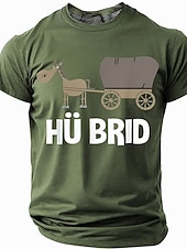  Tricou grafic amuzant pentru bărbați HÜ BRID - Înapoi la joke tricou cu mânecă scurtă