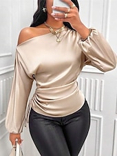 نسائي قميص أنيقة متأنق بقعة سهل أنيق كاجوال كم طويل جفاء قمصان عادية مناسب للبس اليومي مناسب للخارج غير المتماثلة أصفر وردي بلاشيهغ أحمر مشمشي الربيع الخريف رخيصةأون قمصان أنيقة-نسائي قميص أنيقة متأنق بقعة سهل أنيق كاجوال كم طويل جفاء قمصان عادية مناسب للبس اليومي مناسب للخارج غير المتماثلة أصفر وردي بلاشيهغ أحمر مشمشي الربيع الخريف