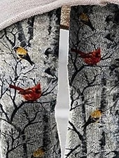 halpa -Naisten Housut Leggingsit Mukavat leggingsit Katutyyli Vapaa-aika Täyspitkä Korka vyötärö Lintu Joustava vyötärö Painettu Hengitettävyys Mukava Elastinen Loma Katu Arki-asut Harmaa Kevät Syksy