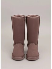 preiswerte Schnee- und Winterstiefel-Damen-Winterstiefel mit halbhoher Schafthöhe und weichem Fleecefutter – warme und gemütliche Schneestiefel für den lässigen Winterlook