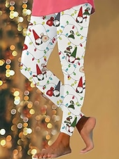 Жен. Леггинсы Мода Классический На каждый день Полная длина ЗавышеннаяPantsНовогодняя тематика Графика Снеговик В снежинку Рисунок Сохраняет тепло Мягкий Дышащий Эластичная Недорогие Рождественские штаны-Жен. Леггинсы Мода Классический На каждый день Полная длина ЗавышеннаяPantsНовогодняя тематика Графика Снеговик В снежинку Рисунок Сохраняет тепло Мягкий Дышащий Эластичная