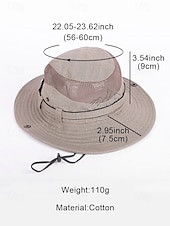 tanie Czapki męskie-Męski kapelusz safari z ochroną przeciwsłoneczną – oddychający, siateczkowy kapelusz wędkarski z szerokim rondem i paskiem pod brodą, idealny na piesze wędrówki, kemping i podróże